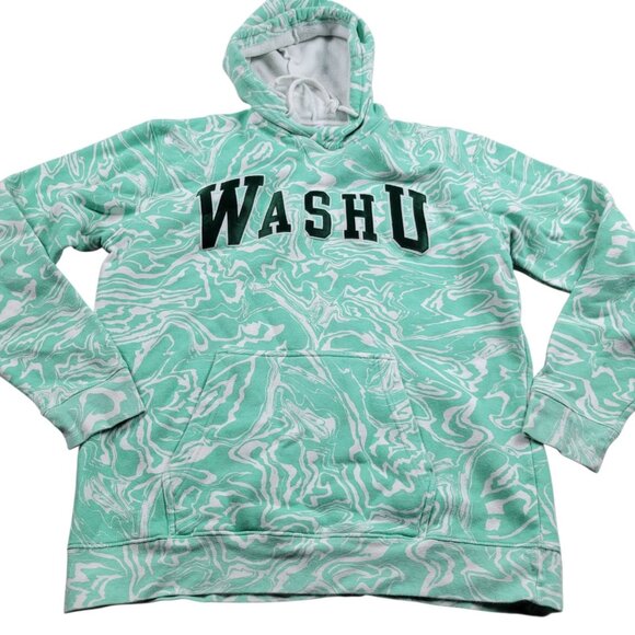 Washington University Wash U Hoodie Adult Large Champion Geometric Spellout - Picture 1 of 8